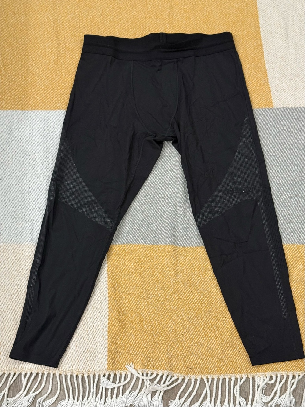 soulcycle Black Athletic Leggings with Logo Waistband